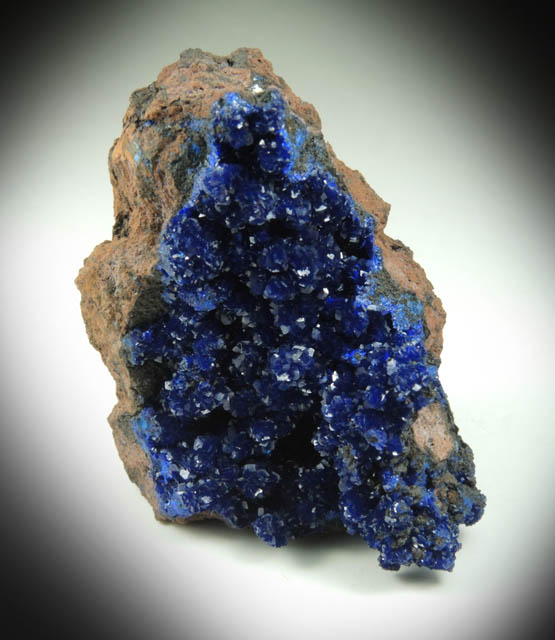 Azurite from Morenci Mine, 4750' Level, Lone Star Area, Clifton District, Greenlee County, Arizona