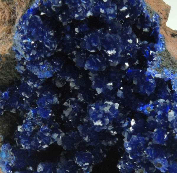 Azurite from Morenci Mine, 4750' Level, Lone Star Area, Clifton District, Greenlee County, Arizona