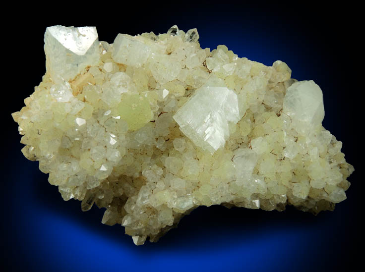 Heulandite, Prehnite, Quartz from Upper New Street Quarry, Paterson, Passaic County, New Jersey