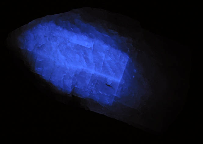 Calcite (fluorescent and phosphorescent) from near Lampasas, Burnet County, Texas