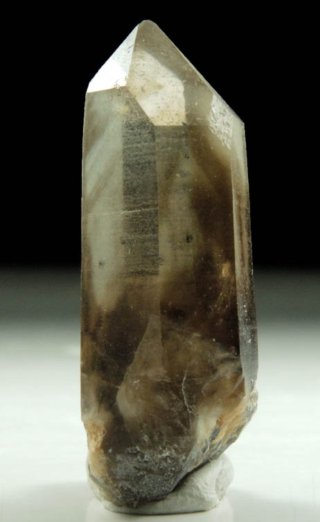 Quartz var. Smoky Quartz (with phantom-growth zoning) from North Moat Mountain, Bartlett, Carroll County, New Hampshire