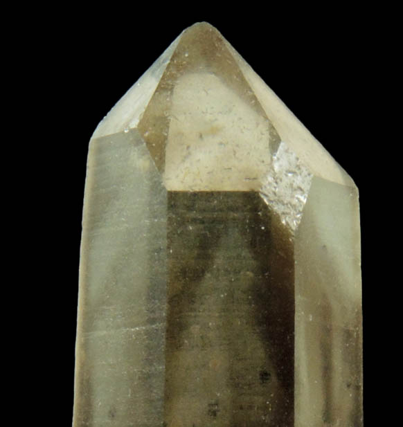 Quartz var. Smoky Quartz (with phantom-growth zoning) from North Moat Mountain, Bartlett, Carroll County, New Hampshire