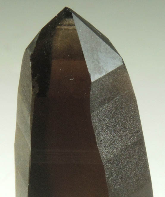 Quartz var. Smoky Quartz (with rare crystal faces) from Lake George District, Park County, Colorado