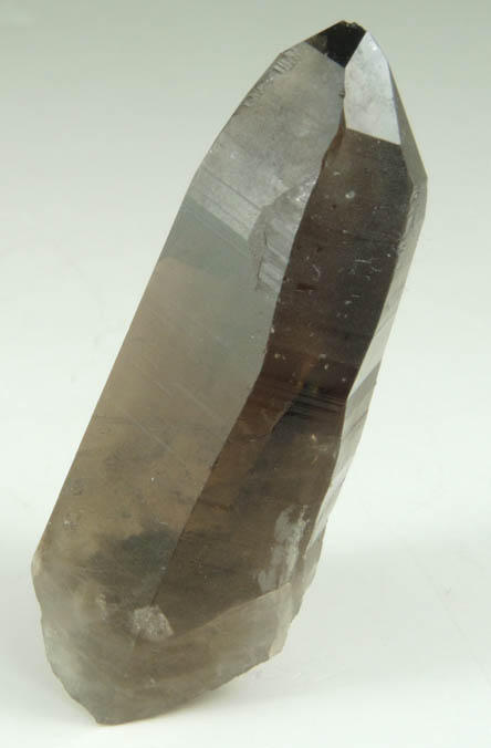 Quartz var. Smoky Quartz (with rare crystal faces) from Lake George District, Park County, Colorado