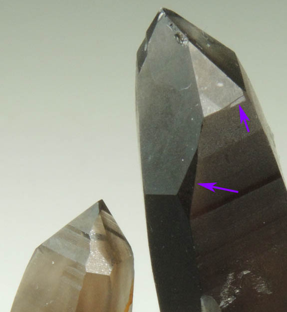 Quartz var. Smoky Quartz (with rare crystal faces) from Lake George District, Park County, Colorado