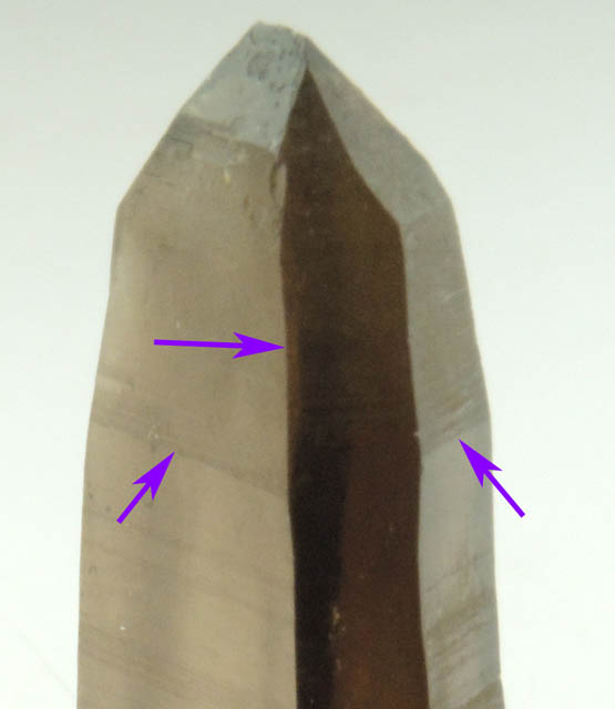 Quartz var. Smoky Quartz (with rare crystal faces) from Lake George District, Park County, Colorado