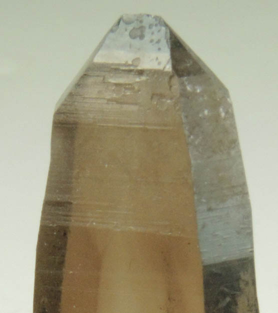 Quartz var. Smoky Quartz (with rare crystal faces) from Lake George District, Park County, Colorado