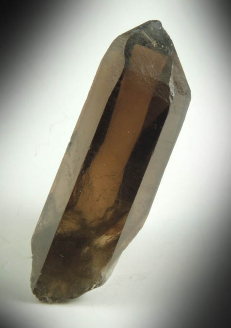 Quartz var. Smoky Quartz (with rare crystal faces) from Lake George District, Park County, Colorado