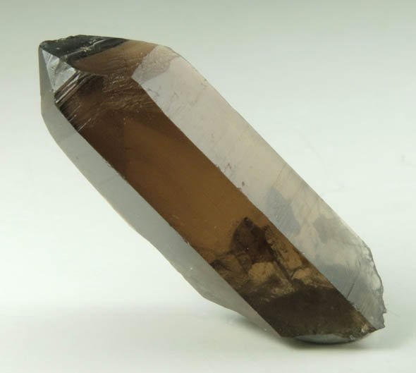 Quartz var. Smoky Quartz (with rare crystal faces) from Lake George District, Park County, Colorado