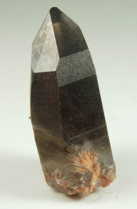 Quartz var. Smoky Quartz (with rare crystal faces) from Lake George District, Park County, Colorado