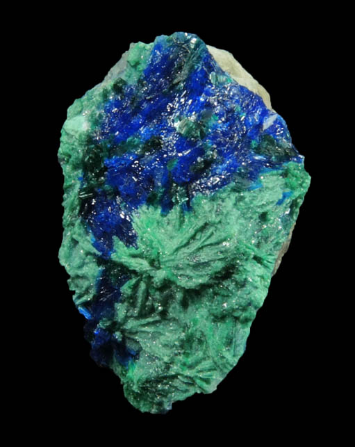 Linarite and Brochantite from Sunshine No. 3 Adit, Blanchard Mine, Hansonburg District, 8.5 km south of Bingham, Socorro County, New Mexico