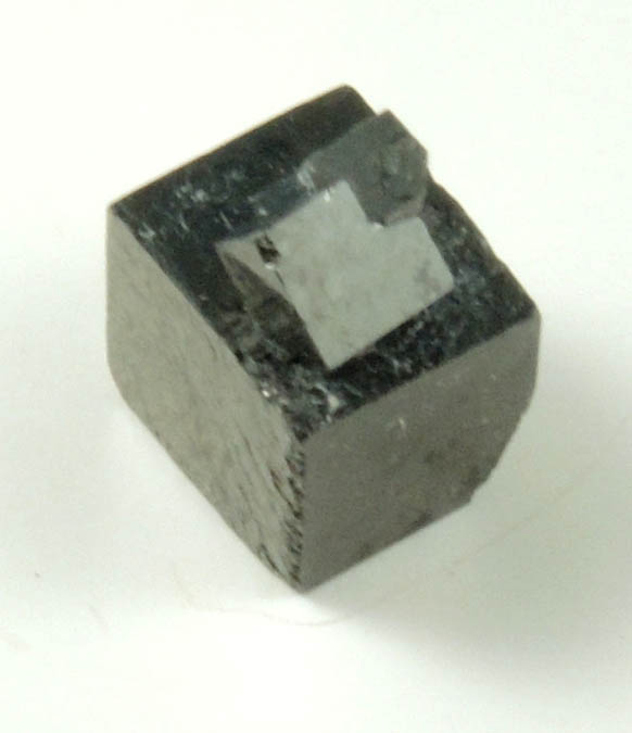 Magnetite exhibiting rare cubic habit from ZCA Mine No. 4, Fowler Ore Body, 2500' Level, Balmat, St. Lawrence County, New York