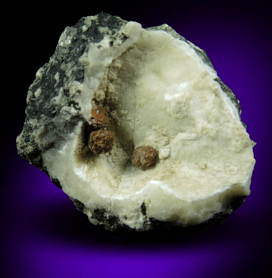 Heulandite on Datolite from Millington Quarry, Bernards Township, Somerset County, New Jersey