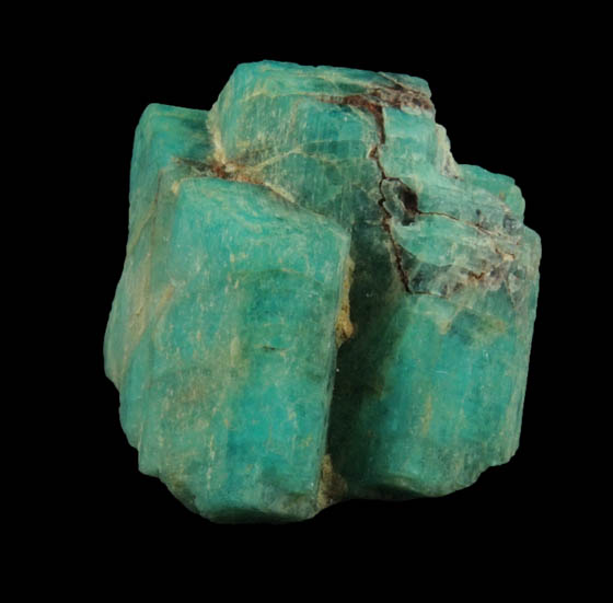 Microcline var. Amazonite from Devil's Head, Rampart Range, 25 km southwest of Castle Rock, Douglas County, Colorado