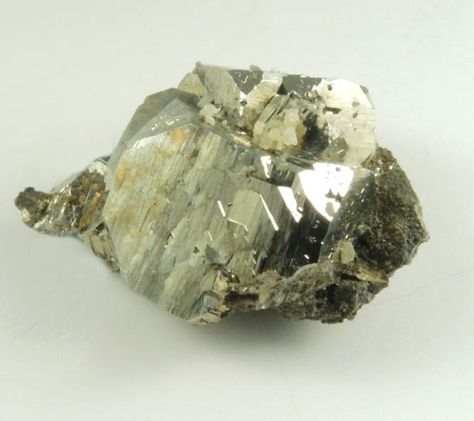 Pyrite with minor Calcite from Millington Quarry, Bernards Township, Somerset County, New Jersey