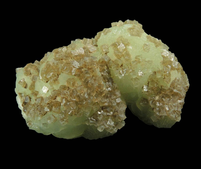 Prehnite with Calcite from Millington Quarry, Bernards Township, Somerset County, New Jersey