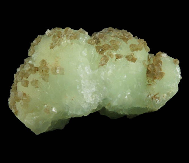 Prehnite with Calcite from Millington Quarry, Bernards Township, Somerset County, New Jersey