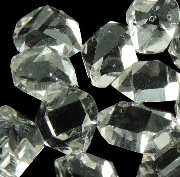 Quartz var. Herkimer Diamonds (set of 20 crystals) from Hickory Hill Diamond Diggings, Fonda, Montgomery County, New York