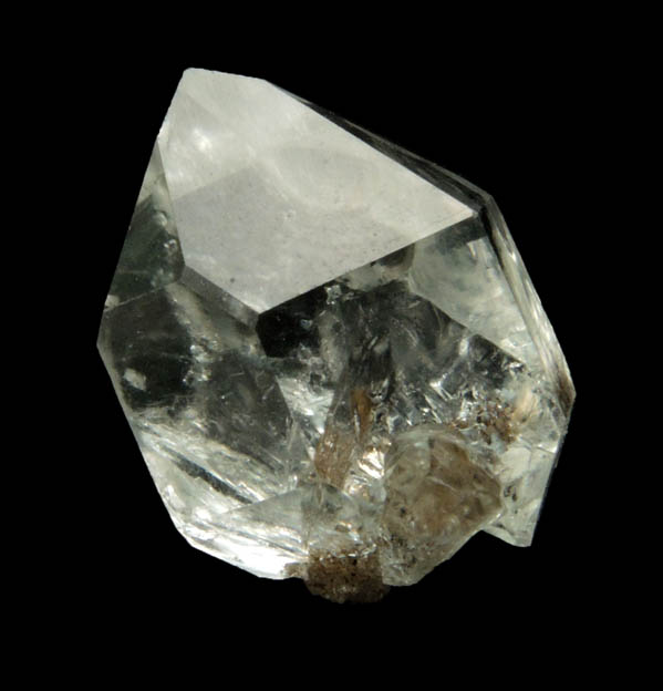 Quartz var. Herkimer Diamond with rare {2111} S-faces from Hickory Hill Diamond Diggings, Fonda, Montgomery County, New York