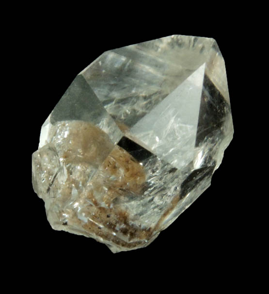 Quartz var. Herkimer Diamond with rare {2111} S-faces from Hickory Hill Diamond Diggings, Fonda, Montgomery County, New York