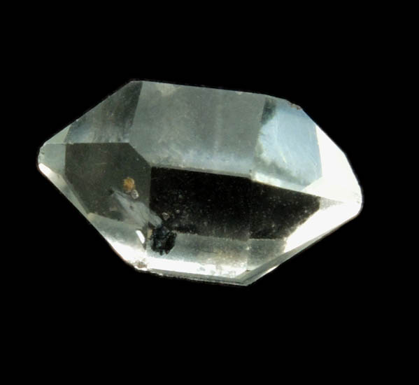 Quartz var. Herkimer Diamond (with organic inclusion) from Hickory Hill Diamond Diggings, Fonda, Montgomery County, New York