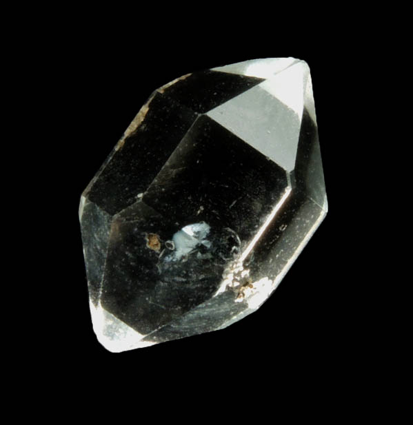 Quartz var. Herkimer Diamond (with organic inclusion) from Hickory Hill Diamond Diggings, Fonda, Montgomery County, New York