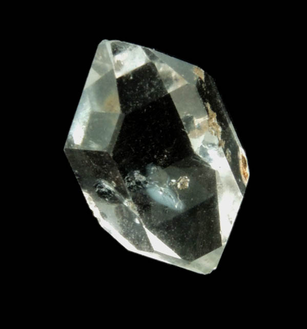 Quartz var. Herkimer Diamond (with organic inclusion) from Hickory Hill Diamond Diggings, Fonda, Montgomery County, New York