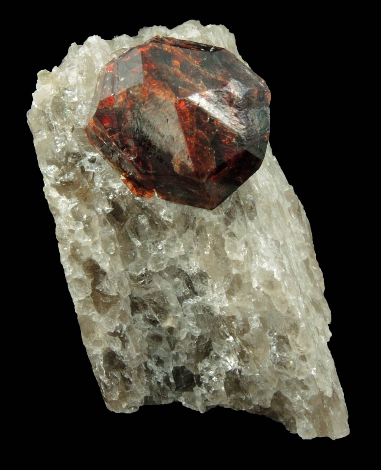 Spessartine-Almandine Garnet in Quartz from Leiper's Quarry, Avondale, Delaware County, Pennsylvania