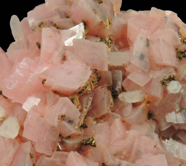 Rhodochrosite with Quartz and Chalcopyrite from Emma Mine, Butte District, Silver Bow County, Montana