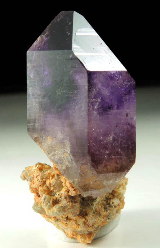 Quartz var. Amethyst Quartz from Goboboseb Mountains, 43 km west of Brandberg Mountain, Erongo region, Namibia