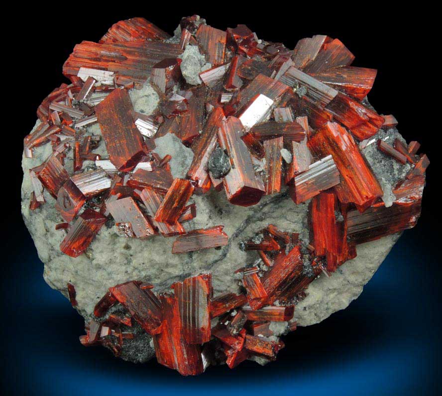 Realgar from No. 5 Mine, Baia Sprie (Felsbnya), Maramures, Romania