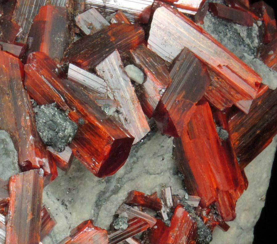 Realgar from No. 5 Mine, Baia Sprie (Felsbnya), Maramures, Romania