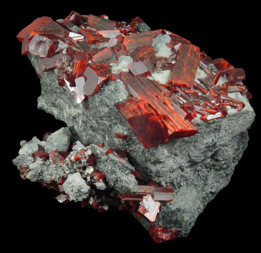 Realgar from No. 5 Mine, Baia Sprie (Felsbnya), Maramures, Romania