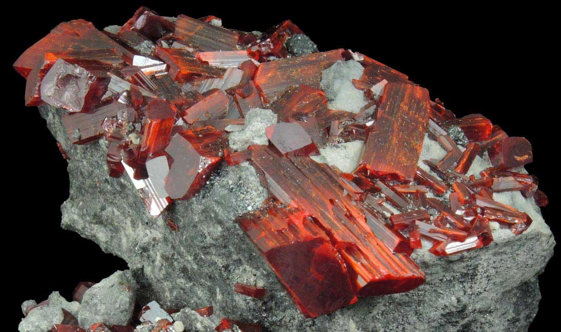 Realgar from No. 5 Mine, Baia Sprie (Felsbnya), Maramures, Romania