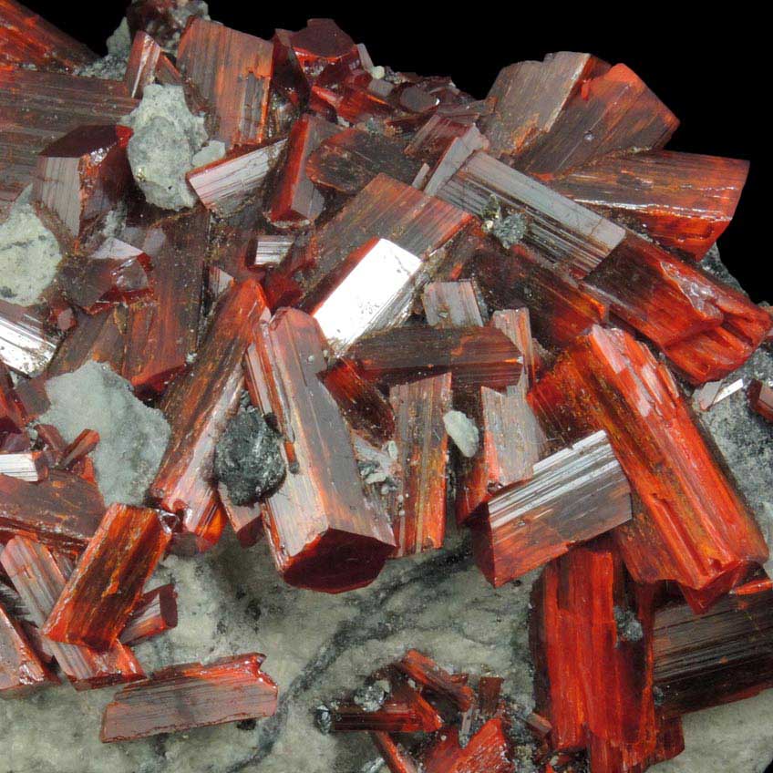 Realgar from No. 5 Mine, Baia Sprie (Felsbnya), Maramures, Romania