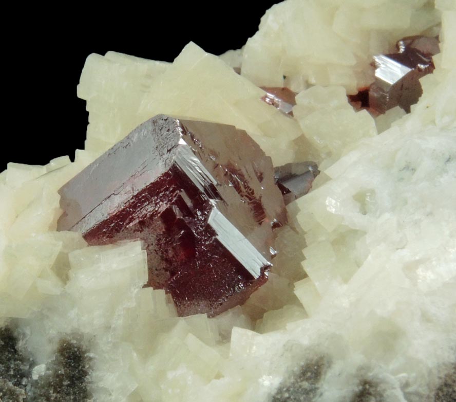 Cinnabar on Dolomite from Tongren, Guizhou, China