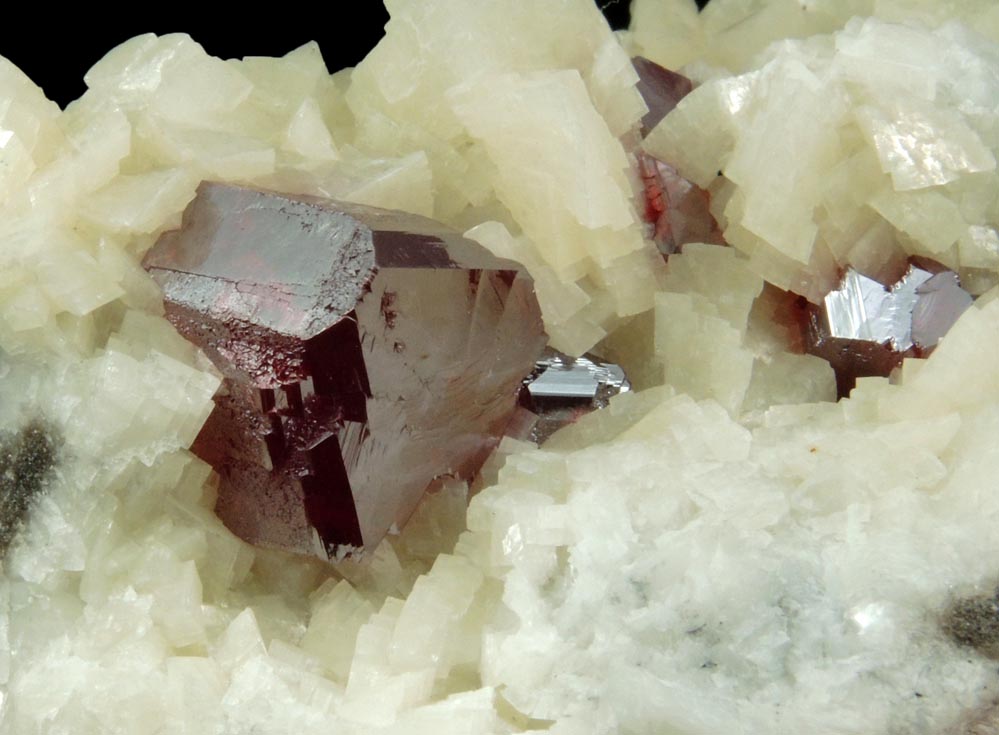 Cinnabar on Dolomite from Tongren, Guizhou, China