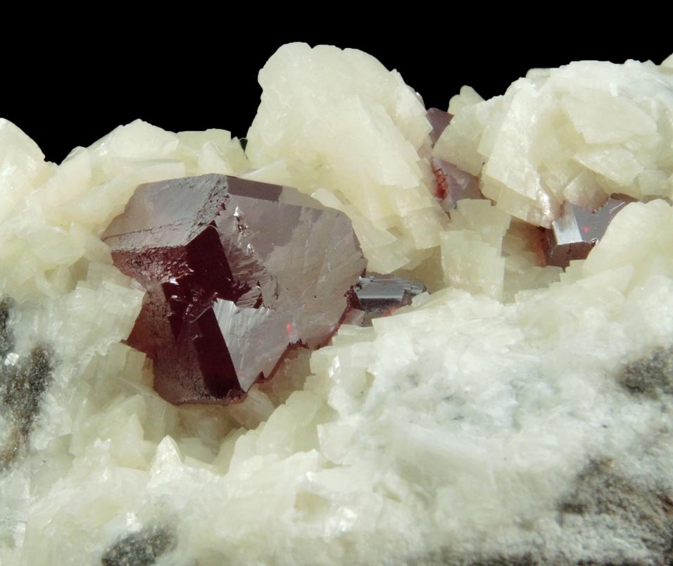 Cinnabar on Dolomite from Tongren, Guizhou, China