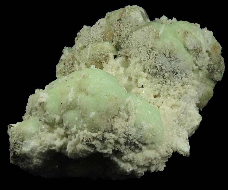 Prehnite, Calcite, Apophyllite, Datolite from Millington Quarry, Bernards Township, Somerset County, New Jersey