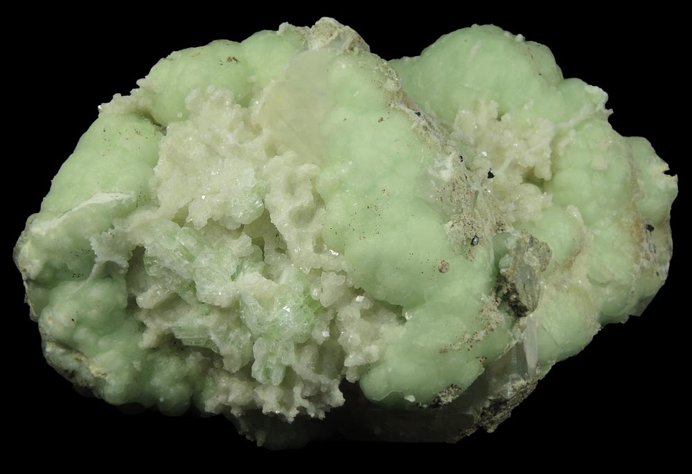 Prehnite, Calcite, Apophyllite, Datolite from Millington Quarry, Bernards Township, Somerset County, New Jersey