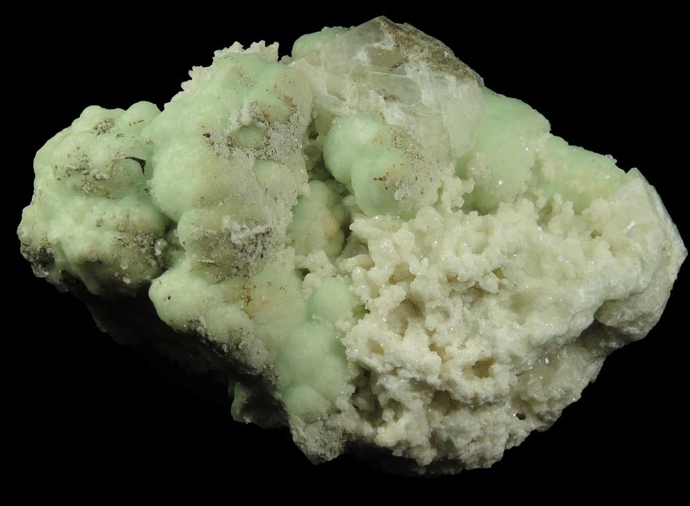 Prehnite, Calcite, Apophyllite, Datolite from Millington Quarry, Bernards Township, Somerset County, New Jersey