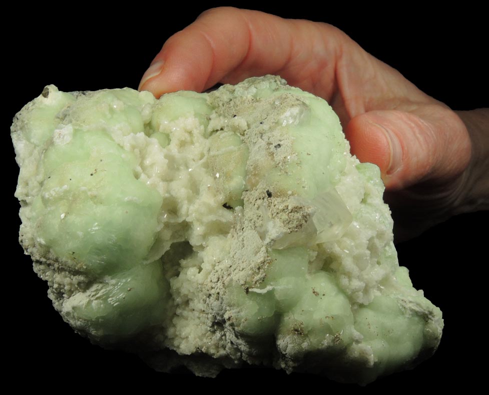 Prehnite, Calcite, Apophyllite, Datolite from Millington Quarry, Bernards Township, Somerset County, New Jersey