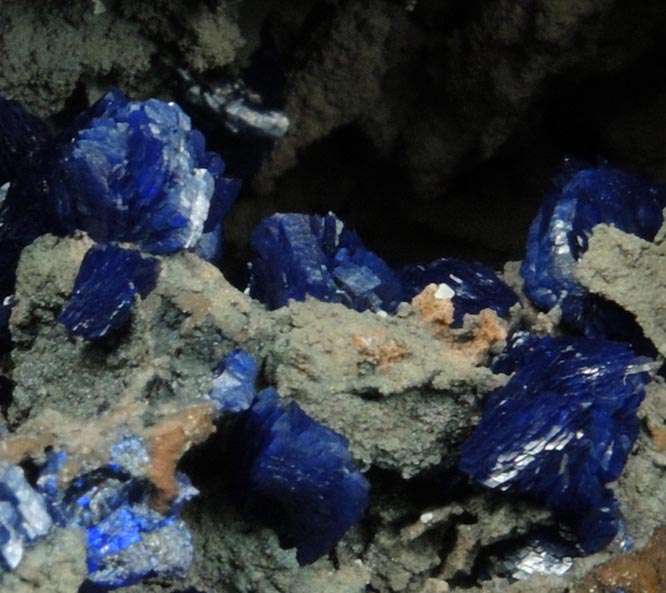 Azurite from Morenci Mine, 4750' Level, Lone Star Area, Clifton District, Greenlee County, Arizona