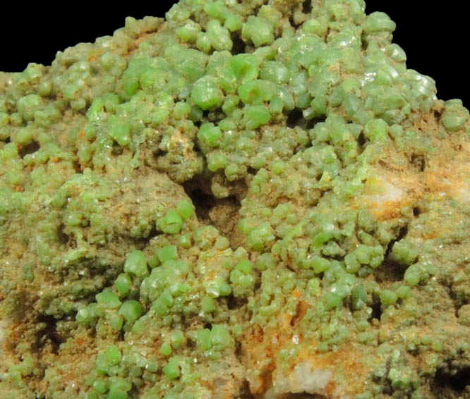 Pyromorphite from Driggith Mine, Caldbeck Fells, Cumbria, England