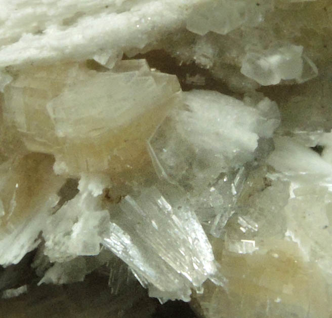 Stilbite with Pectolite from Millington Quarry, Bernards Township, Somerset County, New Jersey