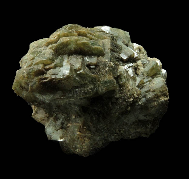 Heulandite with Chlorite inclusions from Millington Quarry, State Pit, Bernards Township, Somerset County, New Jersey