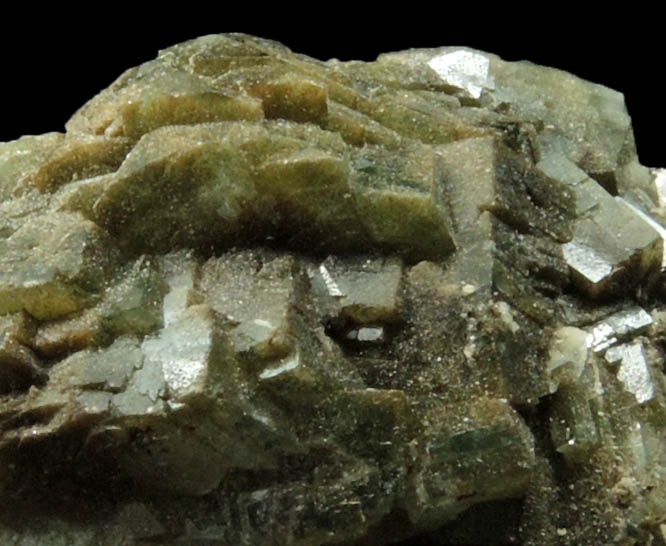 Heulandite with Chlorite inclusions from Millington Quarry, State Pit, Bernards Township, Somerset County, New Jersey