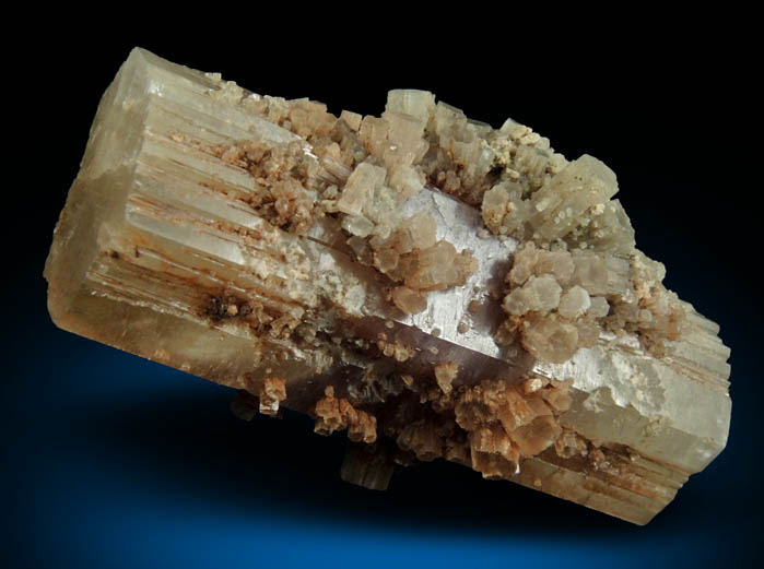 Aragonite (pseudohexagonal crystals) from Molina de Aragn, Guadalajara, Castilla-Leon, Spain (Type Locality for Aragonite)