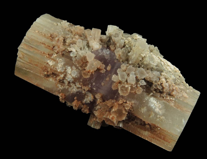 Aragonite (pseudohexagonal crystals) from Molina de Aragn, Guadalajara, Castilla-Leon, Spain (Type Locality for Aragonite)