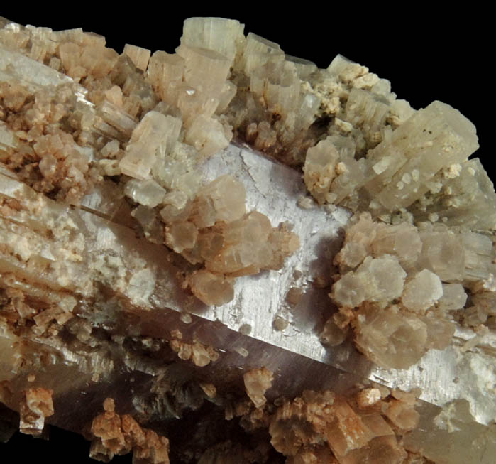 Aragonite (pseudohexagonal crystals) from Molina de Aragn, Guadalajara, Castilla-Leon, Spain (Type Locality for Aragonite)